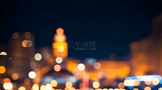 原野的夜景背景图片_繁花上海夜景都市光影散焦虚焦光影素材