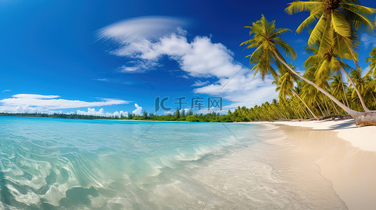 海边背景图片_美丽的热带沙滩海边设计