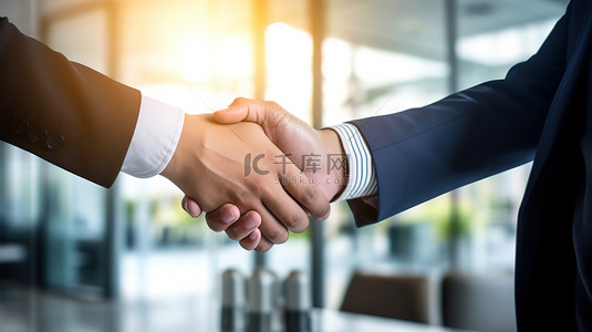 企业文化背景图片_握手的商务人士办公室背景图片