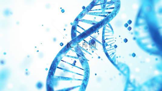 蓝色网状生物科技基因检测商务背景图16