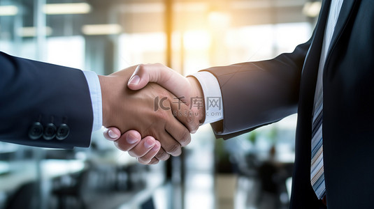 企业文化背景图片_握手的商务人士办公室图片