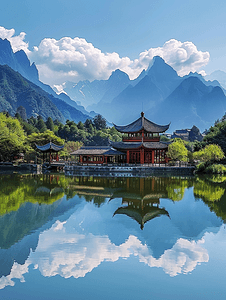 桂林丽江美丽的风景