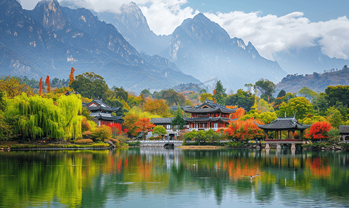 桂林丽江美丽的风景