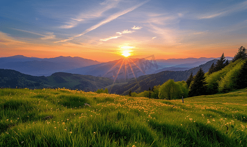 游览观光摄影照片_奥地利格拉茨肖克尔山的日落
