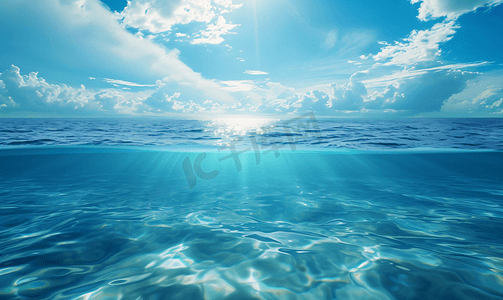 美丽的碧蓝海水摄影4