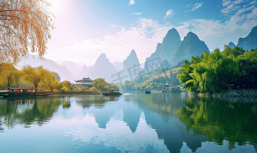 桂林丽江美丽的风景