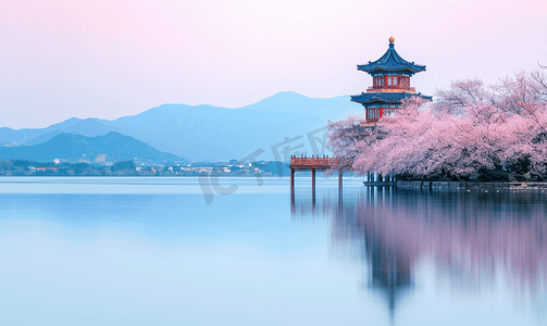 中国的西湖风景