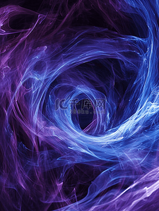 黑紫色鎏金流线线条抽象艺术背景7