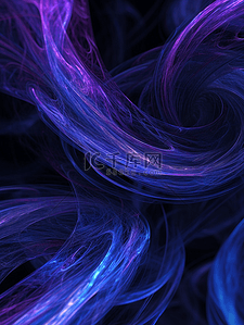 黑紫色鎏金流线线条抽象艺术背景20