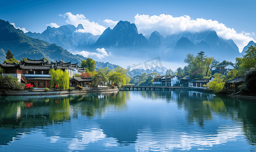 桂林丽江美丽的风景