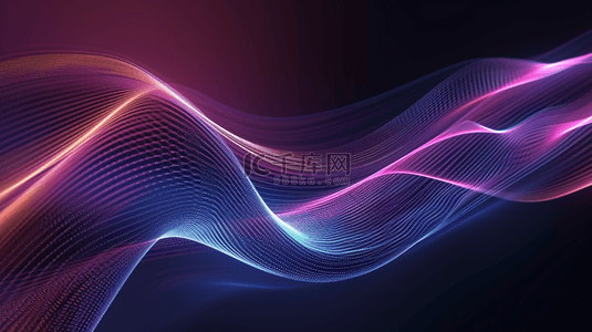 彩色线条质感网状流线聚焦的背景图1
