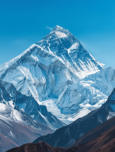 自然风景摄影照片_自然风景喜马拉雅山珠穆朗玛峰地区