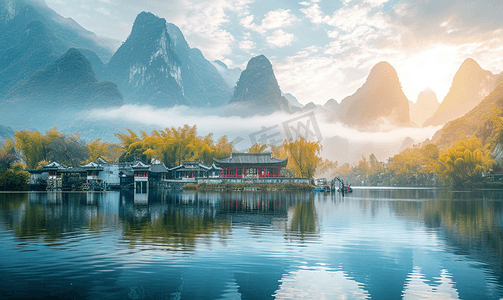 扬州风景摄影照片_桂林丽江美丽的风景