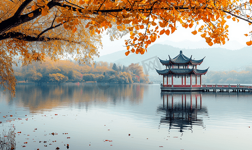 中国的西湖风景