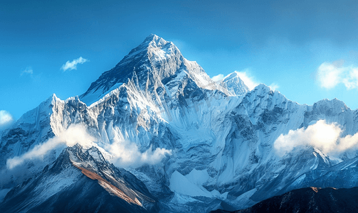 自然风景喜马拉雅山珠穆朗玛峰地区