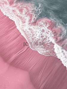 澎湃背景图片_航拍俯视大海沙滩浪花的场景图14设计图