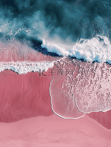 澎湃背景图片_航拍俯视大海沙滩浪花的场景图10背景图