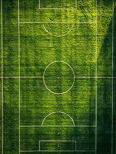 世界杯摄影照片_俯拍的足球场顶视图体育运动场所