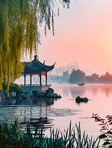 中国的西湖风景