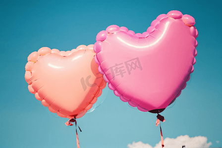 情人节浪漫粉色气球摄影配图4