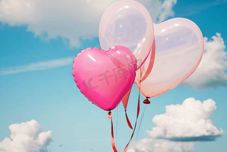 情人节浪漫粉色气球摄影图8