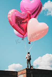 浪漫的彩色气球摄像图7摄影照片