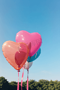 情人节粉色气球图片9