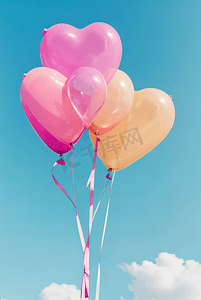 情人节粉色气球图片3