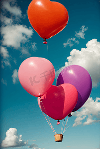 情人节浪漫告白气球摄影图6