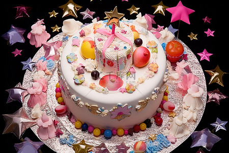 4 岁生日庆祝蛋糕高清 720p 30 fps