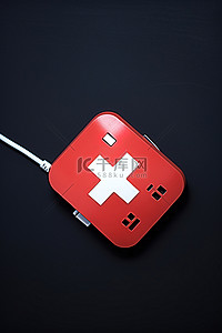 电脑背景图片_电脑鼠标上面有红十字