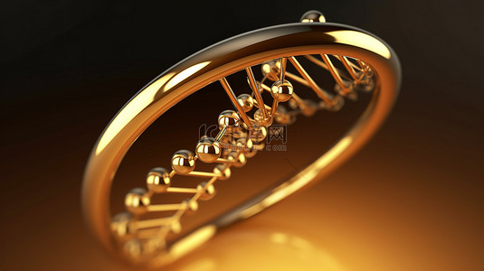 社会主义文化墙背景图片_哑光金板上的金色 DNA 符号社交媒体的 3D 渲染图标