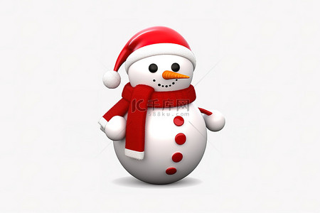 雪人与球圣诞节png动画