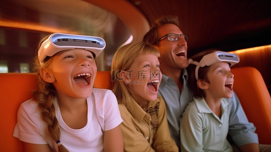 3D 电视给家人带来欢乐，让他们一起欢笑