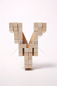 m 用木块做的字母