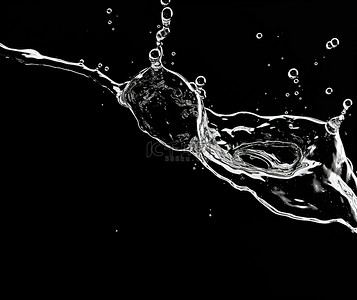 水滴黑白色反射视频 w2hs01