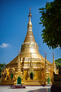 勃固 Ronkong 宝塔的佛塔