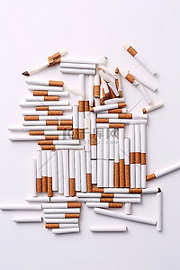 芙蓉王香烟盒背景图片_白色背景上的白色香烟