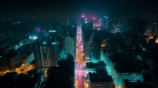 高楼大厦建筑夜景城市背景