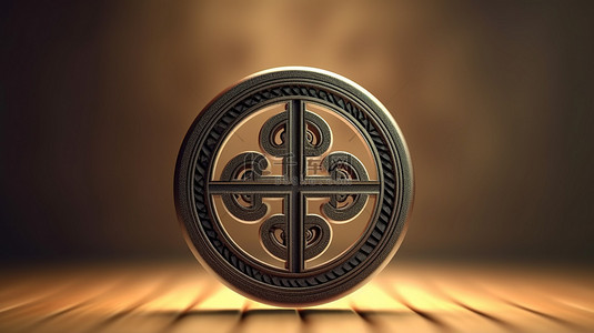 力量背景图片_adinkra 象征非洲谦逊和力量的力量 3D 插图