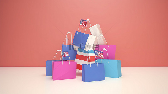 网上购物背景背景图片_海地的网上购物社交媒体和网站的迷人 3D 渲染