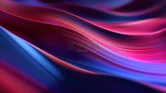 紫红色背景图片_紫红色和蓝色模糊运动抽象背景的真实 3D 渲染