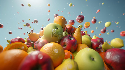 营养食物背景图片_食物新鲜水果瓜果