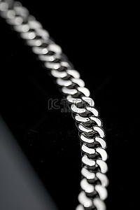 珠链图标背景图片_银珠链 6 6 毫米宽白金链项链