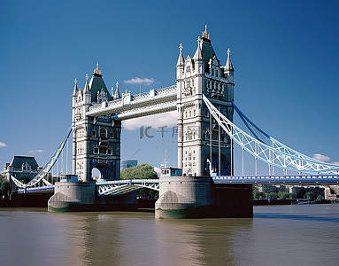 英国伦敦邮票背景图片_英国伦敦塔桥