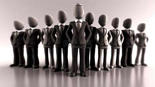 行政背景图片_强大的商业集团成功的 3D 插图