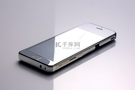 iphone锁屏背景图片_白色键盘上放置着一部 iPhone