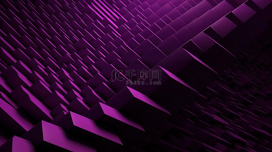 螺旋形线条背景图片_紫色线条的几何行引人注目的图案背景的 3D 插图