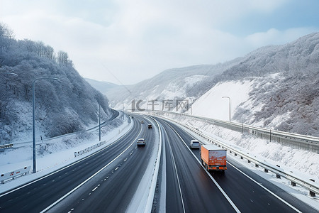 韩国莫斯科雪山高速公路