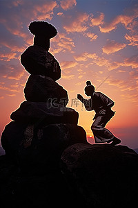 夜晚日本背景图片_日本的夕阳天空跆拳道